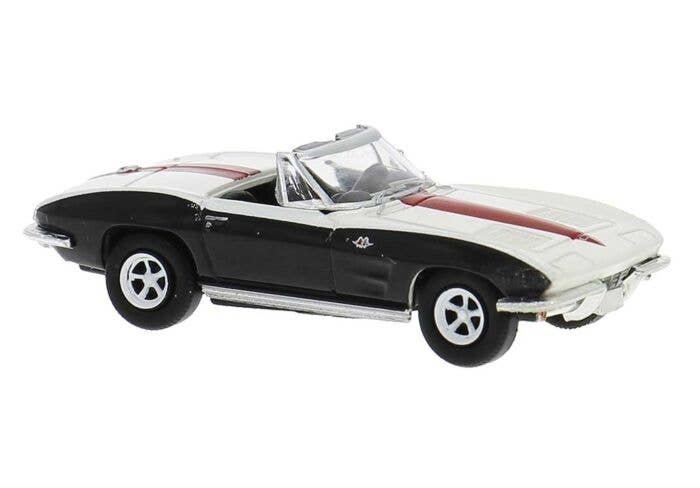 Chevrolet Corvette C2 Convertible - Assembled -- White, Black, Red, HO, Brekina Automodelle 18029