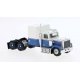 Chevrolet Bison Semi Tractor Only - Assembled -- White, Blue, Red, HO, Brekina Automodelle 85781