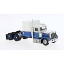 Chevrolet Bison Semi Tractor Only - Assembled -- White, Blue, Red, HO, Brekina Automodelle 85781