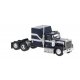 1980 GMC General Sleeper-Cab Tractor - Assembled -- Black, White, HO, Brekina Automodelle 85785