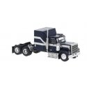 1980 GMC General Sleeper-Cab Tractor - Assembled -- Black, White, HO, Brekina Automodelle 85785