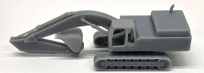 Excavator/Backhoe - 3-D Printed Kit -- Undecorated, HO, Phoenix Precision Models 31015