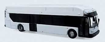 New Flyer Xcelsior Charge XN40 Transit Bus - Assembled -- Painted, Unlettered (red stripe), N, Iconic Replicas 1600576