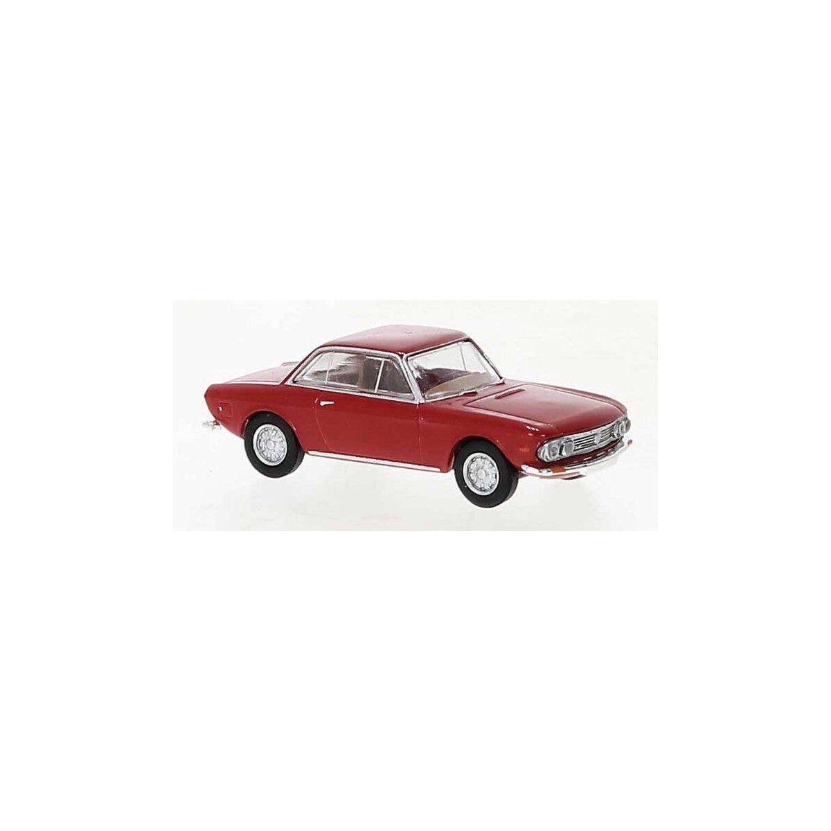 1963-1976 Lancia Fulvia - Assembled -- Red, HO, Brekina Automodelle 29625