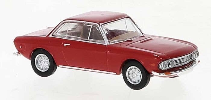 1963-1976 Lancia Fulvia - Assembled -- Red, HO, Brekina Automodelle 29625