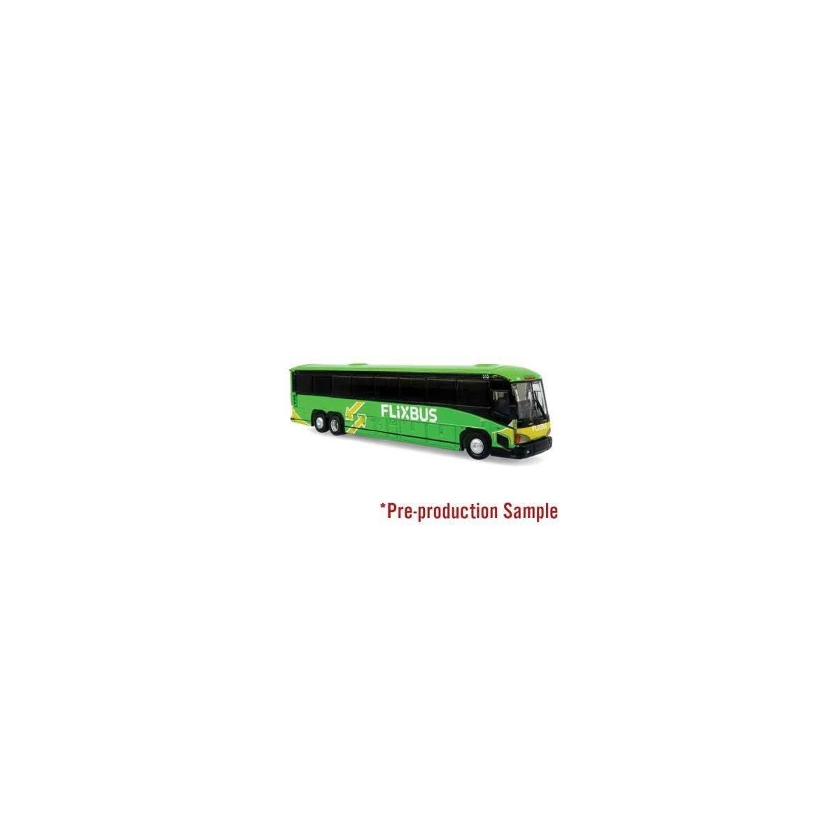 MCI D4505 Coach - Assembled -- Flixbus (green, yellow, white), N, Iconic Replicas 1600571