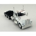 Kenworth 990 3-Axle Day-Cab Semi Tractor - Assembled -- White, HO, HO Logistics Replicas 990072