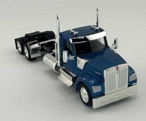 Kenworth 990 2-Axle Day-Cab Semi Tractor - Assembled -- Metallic Blue, HO, HO Logistics Replicas 990061