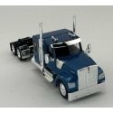 Kenworth 990 Flat-Top Sleeper-Cab Semi Tractor - Assembled -- Metallic Blue, HO, HO Logistics Replicas 990063