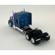 Kenworth 990 Stand-Up Sleeper-Cab Semi Tractor - Assembled -- Metallic Blue, HO, HO Logistics Replicas 990065