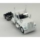 Kenworth 990 Flat-Top Sleeper-Cab Semi Tractor - Assembled -- White, HO, HO Logistics Replicas 990073