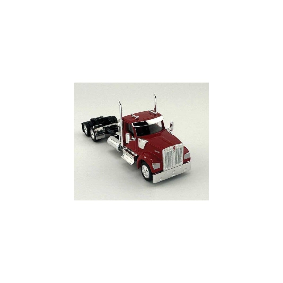 Kenworth 990 2-Axle Day-Cab Semi Tractor - Assembled -- Red, HO, HO Logistics Replicas 990081