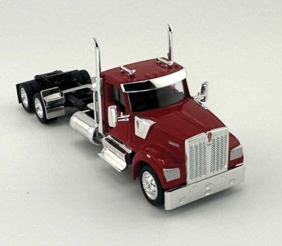 Kenworth 990 2-Axle Day-Cab Semi Tractor - Assembled -- Red, HO, HO Logistics Replicas 990081