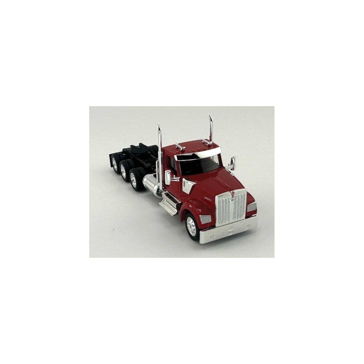 Kenworth 990 3-Axle Day-Cab Semi Tractor - Assembled -- Red, HO, HO Logistics Replicas 990082