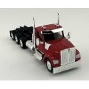 Kenworth 990 3-Axle Day-Cab Semi Tractor - Assembled -- Red, HO, HO Logistics Replicas 990082