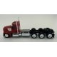 Kenworth 990 3-Axle Day-Cab Semi Tractor - Assembled -- Red, HO, HO Logistics Replicas 990082