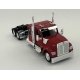 Kenworth 990 Flat-Top Sleeper-Cab Semi Tractor - Assembled -- Red, HO, HO Logistics Replicas 990083