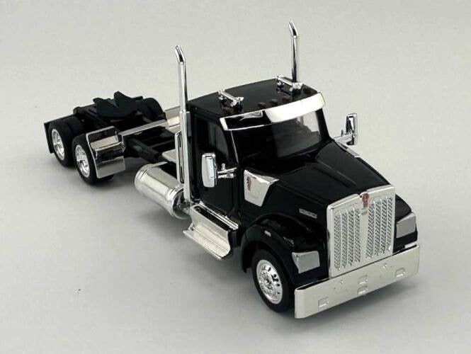 Kenworth 990 2-Axle Day-Cab Semi Tractor - Assembled -- Black, HO, HO Logistics Replicas 990091