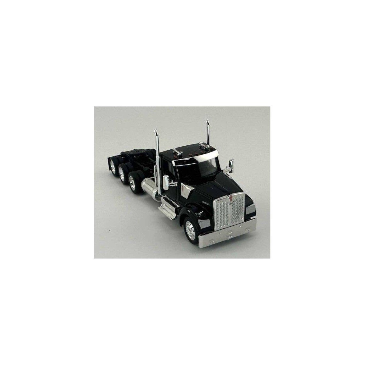 Kenworth 990 3-Axle Day-Cab Semi Tractor - Assembled -- Black, HO, HO Logistics Replicas 990092