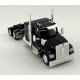 Kenworth 990 Flat-Top Sleeper-Cab Semi Tractor - Assembled -- Black, HO, HO Logistics Replicas 990093