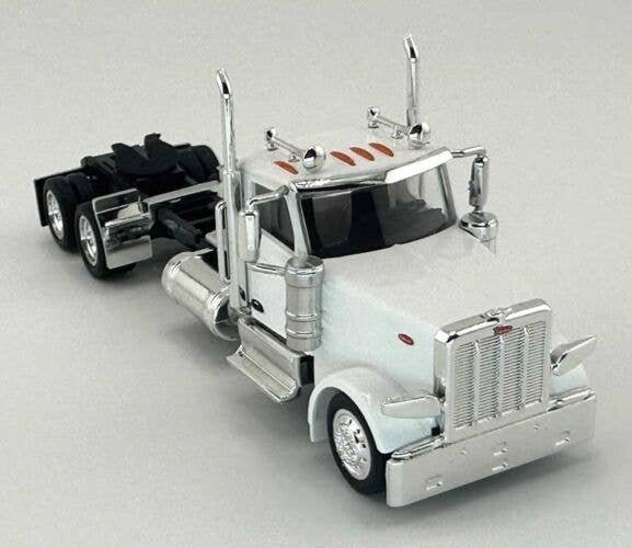 Peterbilt 589 2-Axle Day-Cab Semi Tractor - Assembled -- White, HO, HO Logistics Replicas 589071