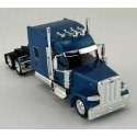 Peterbilt 589 Stand-Up Sleeper-Cab Semi Tractor - Assembled -- Metallic Blue, HO, HO Logistics Replicas 589065