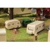 1970s Camper Trailers -- 2 Different Trailers, HO, Faller Gmbh 140483