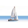 Sailboat - Assembled -- w/2 Figures, HO, Noch Gmbh & Co 16824