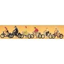 Recreation & Sports -- Bike Riders w/Bicycles, HO, Preiser Kg 10091