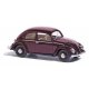 1952 Volkswagen Beetle with Pretzel-Split Rear Window - Assembled -- Red, HO, Busch Gmbh & Co Kg 52901