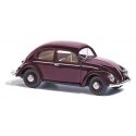 1952 Volkswagen Beetle with Pretzel-Split Rear Window - Assembled -- Red, HO, Busch Gmbh & Co Kg 52901