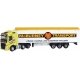 Volvo FH4 Tractor with Walking-Floor Trailer - Assembled -- Mc Burney (yellow, white, red, blac, N, Oxford Diecast NVOL4008