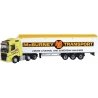 Volvo FH4 Tractor with Walking-Floor Trailer - Assembled -- Mc Burney (yellow, white, red, blac, N, Oxford Diecast NVOL4008