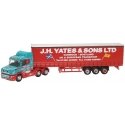 1990-2010 Scania T Tractor with Curtain-Side Trailer - Assembled -- J.H. Yates and Sons Ltd., N, Oxford Diecast NTCAB008