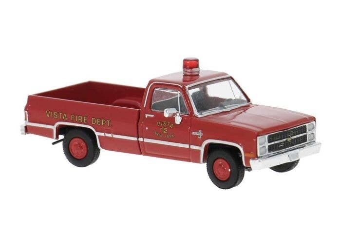 1981 GMC Sierra Grande Pickup Truck - Assembled -- Indy Hauler (silver, orange, black), HO, Brekina Automodelle 19659