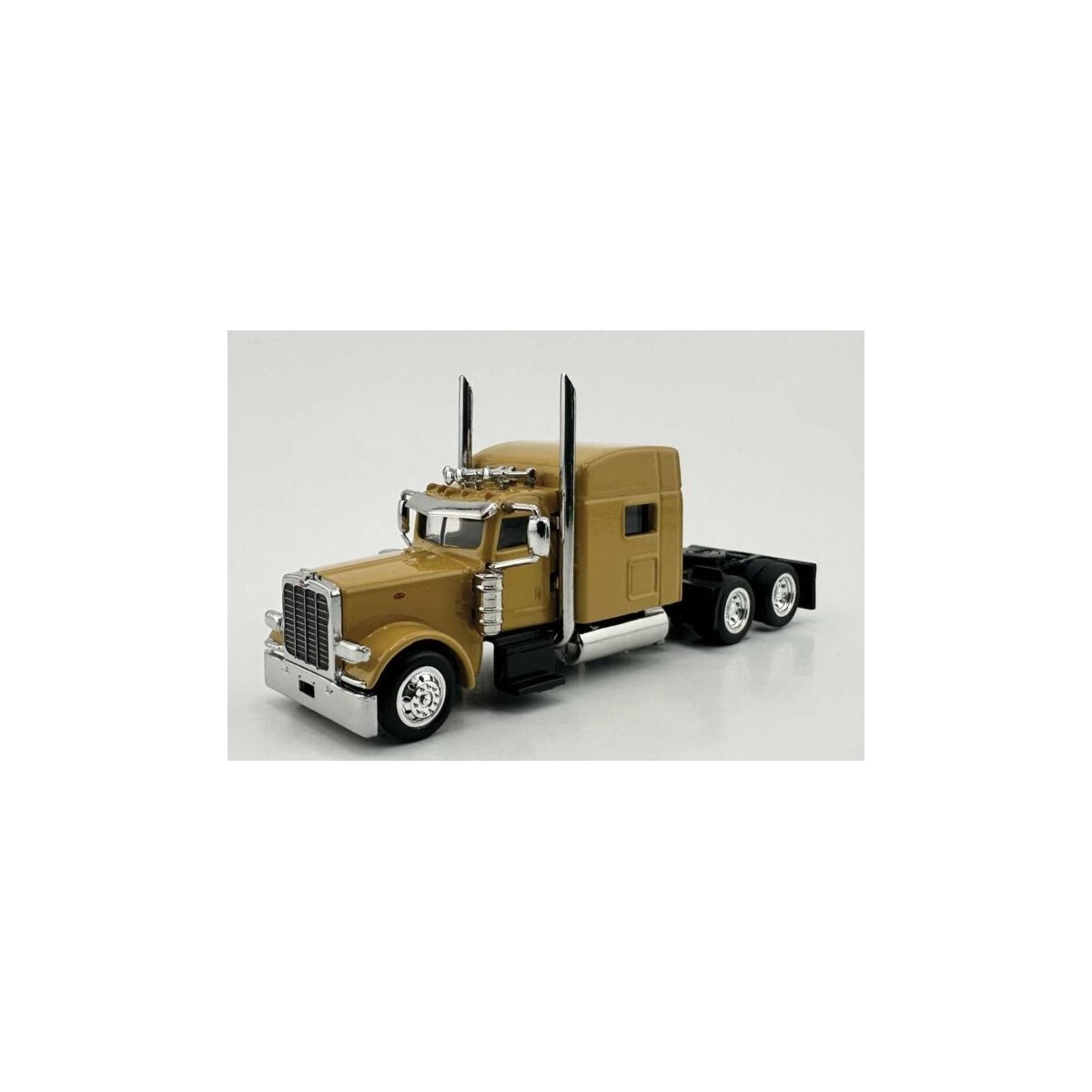 Peterbilt Sleeper Cab Tractor Only - Assembled -- Cat Yellow, HO, HO Logistics Replicas 38910