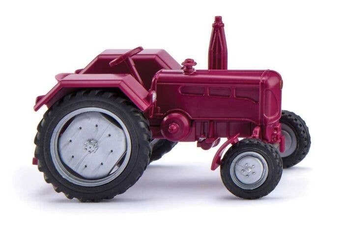 1955-1960 Lanz D 2016 Farm Tractor - Assembled -- Red, HO, Wiking 88204