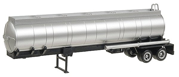 Semi Trailer (No Tractor) -- Round Chemical Tank, HO, Herpa Models 5287