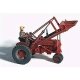 Farm Machinery (Unpainted Metal Kit) -- 1953 Red Farm Tractor with Front Loader (Includes Farmer Figure), HO, GHQ 60005