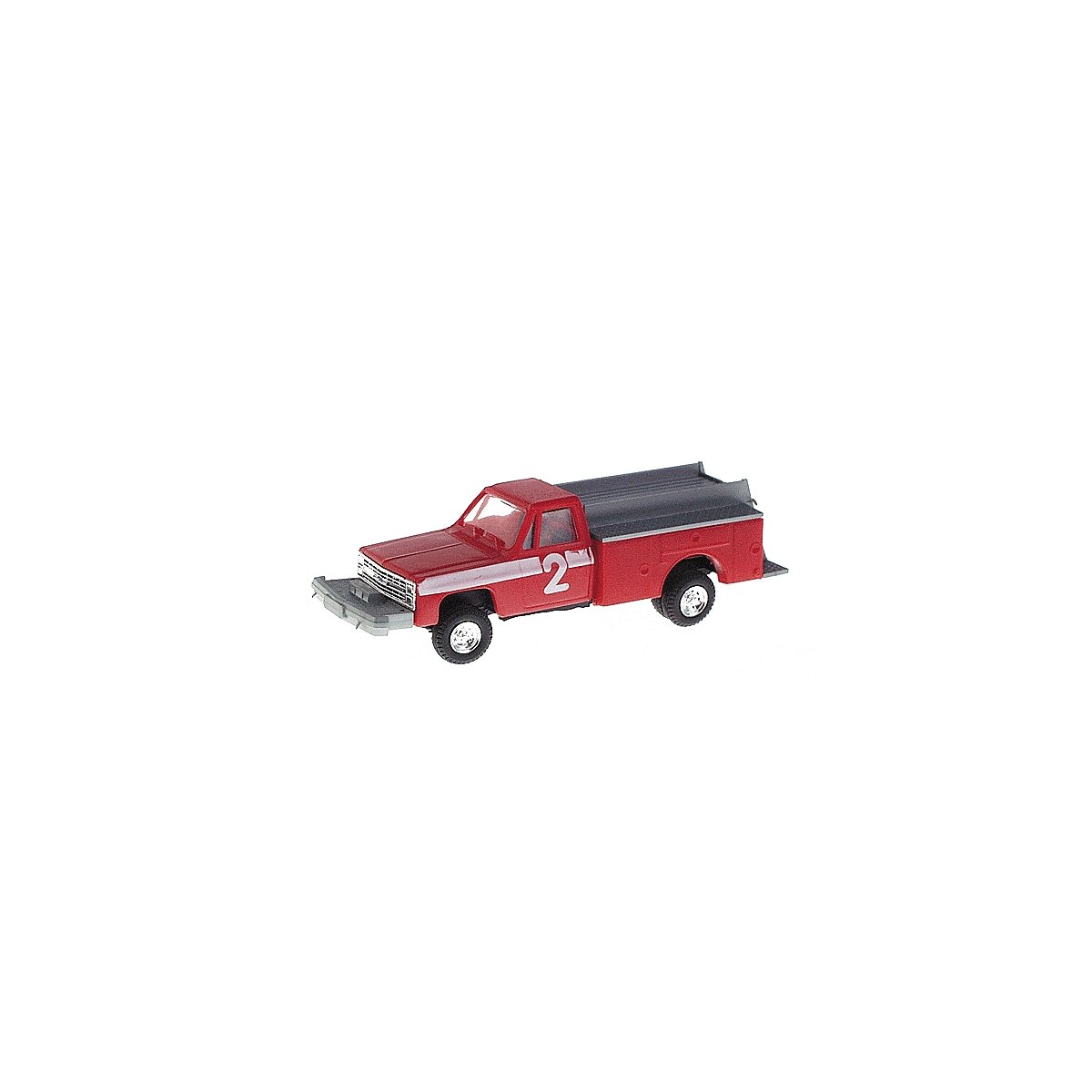 Brush (Off-Road) Fire Pumper - Emegency - Fire Vehicles -- 2 (Red, White Stripe & Lettering,, HO, Trident Miniatures 901632