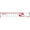 53′ Platewall Highway Trailer - Assembled -- Crete 10141 (white, red), HO, Bowser Manufacturing Co. 43287