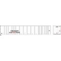 53′ Platewall Highway Trailer - Assembled -- DART 11250 (white, black, red), HO, Bowser Manufacturing Co. 43291