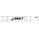 53′ Platewall Highway Trailer - Assembled -- Swift 10044 (white, blue, gold), HO, Bowser Manufacturing Co. 43298