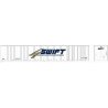 53′ Platewall Highway Trailer - Assembled -- Swift 10044 (white, blue, gold), HO, Bowser Manufacturing Co. 43298