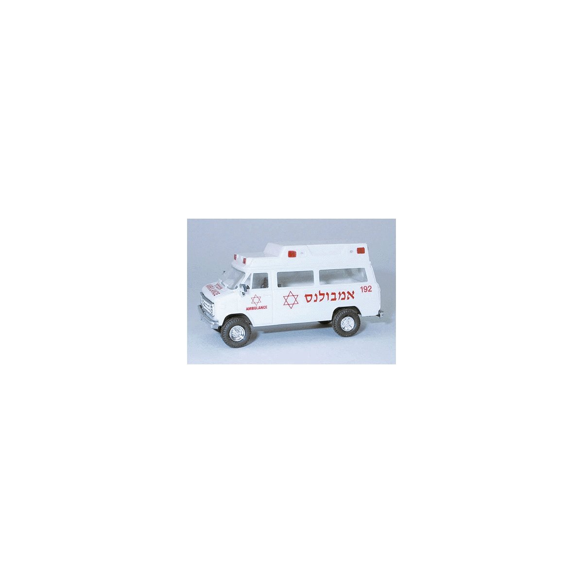 Chevrolet Ambulances - Emergency -- Israeli (white, red), HO, Trident Miniatures 90223