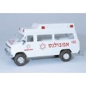 Chevrolet Ambulances - Emergency -- Israeli (white, red), HO, Trident Miniatures 90223