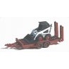 Construction Equipment (Unpainted Metal Kit) -- Bobcat Skid Steer Loader w/Utility Trailer, N, GHQ 53007