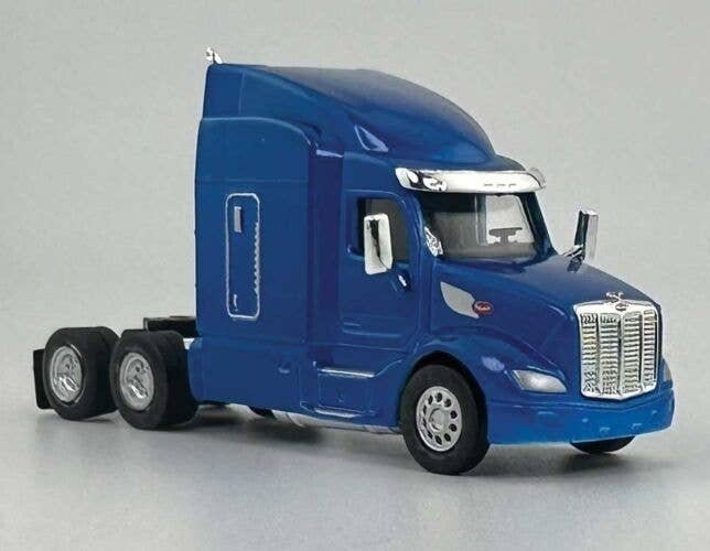 Peterbilt 579 Sleeper-Cab Semi Tractor - Assembled -- Metallic Blue, HO, HO Logistics Replicas 57906