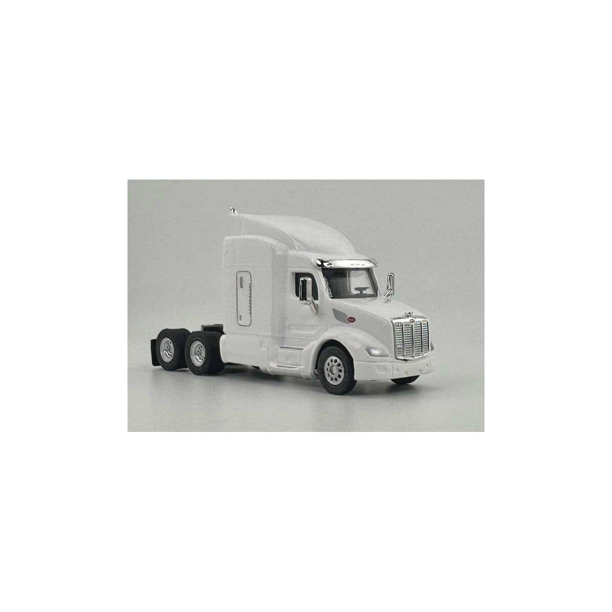 Peterbilt 579 Sleeper-Cab Semi Tractor - Assembled -- White, HO, HO Logistics Replicas 57907