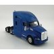 Kenworth T-680 Sleeper-Cab Semi Tractor - Assembled -- Metallic Blue, HO, HO Logistics Replicas 68006